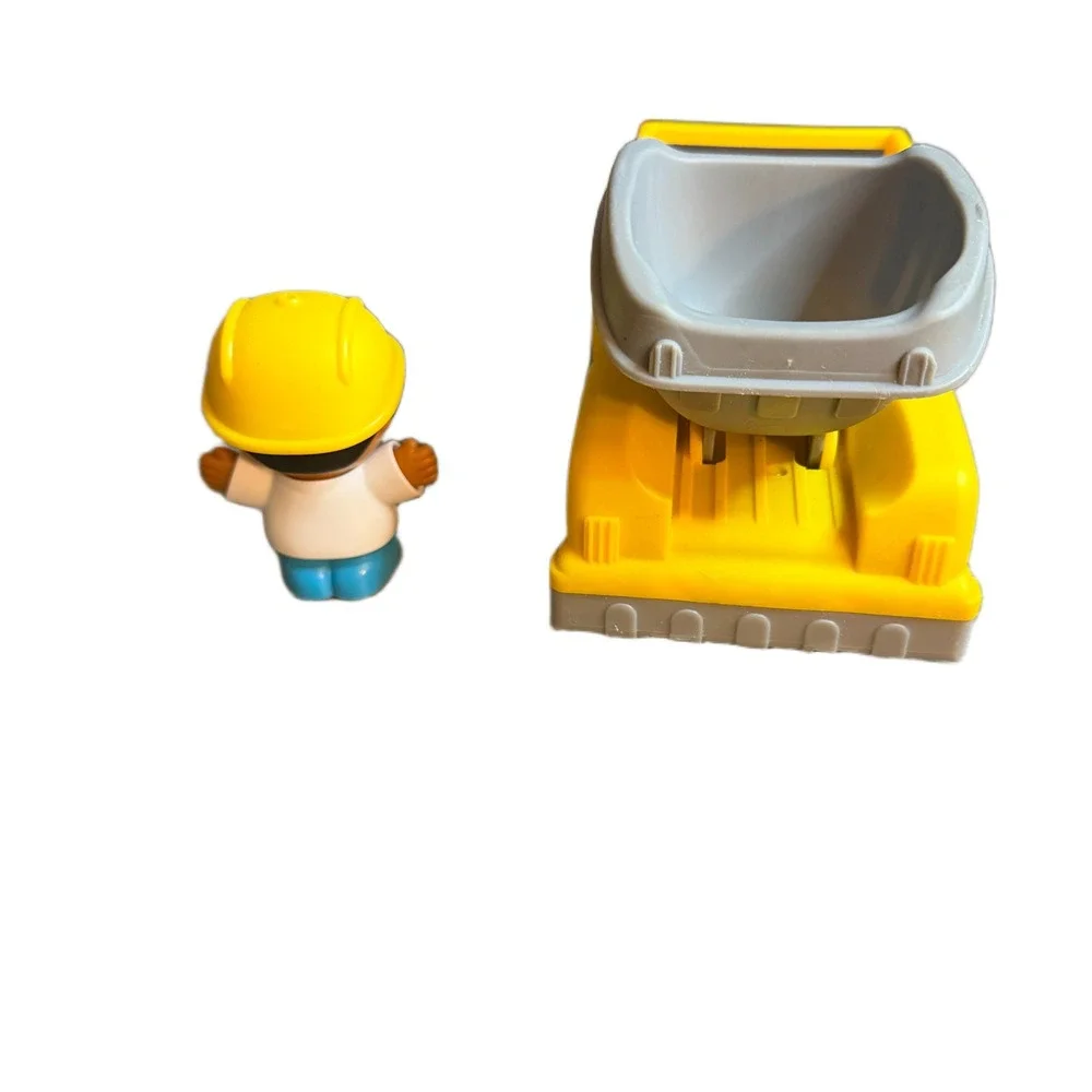 Playgo Mini Wheels Yellow Construction Worker Dump Truck with Driver Figure